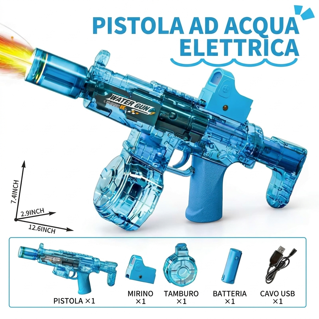 Specifiche pistola ad acqua elettrica